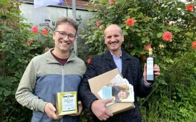Sag es mit Olivenöl